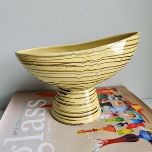 Vintage Mid Century Modern McCoy Yellow Harmony Planter